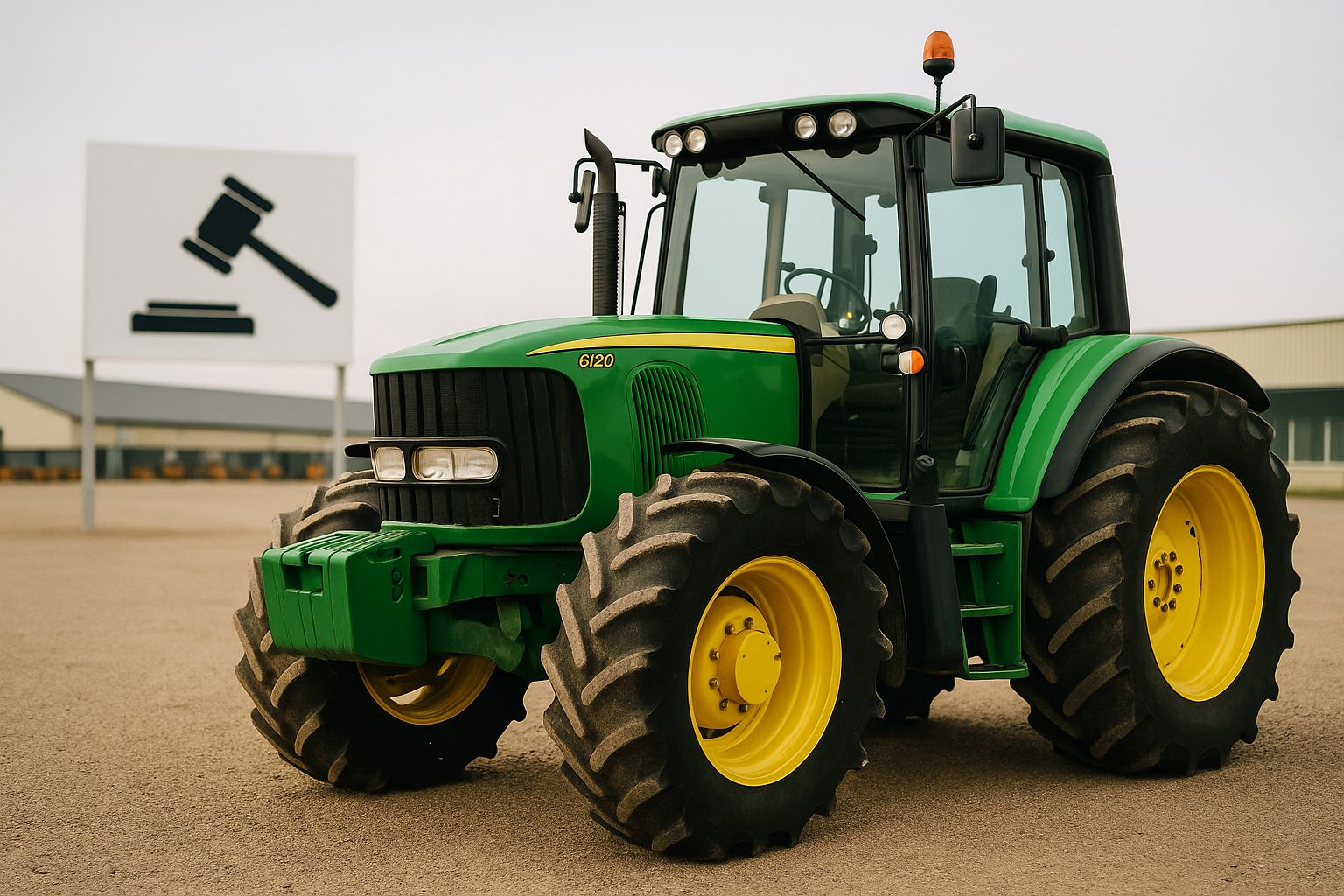 Webseite Blinto.de auf Laptop mit Baumaschinen und chinesischer Flagge im Hintergrund.